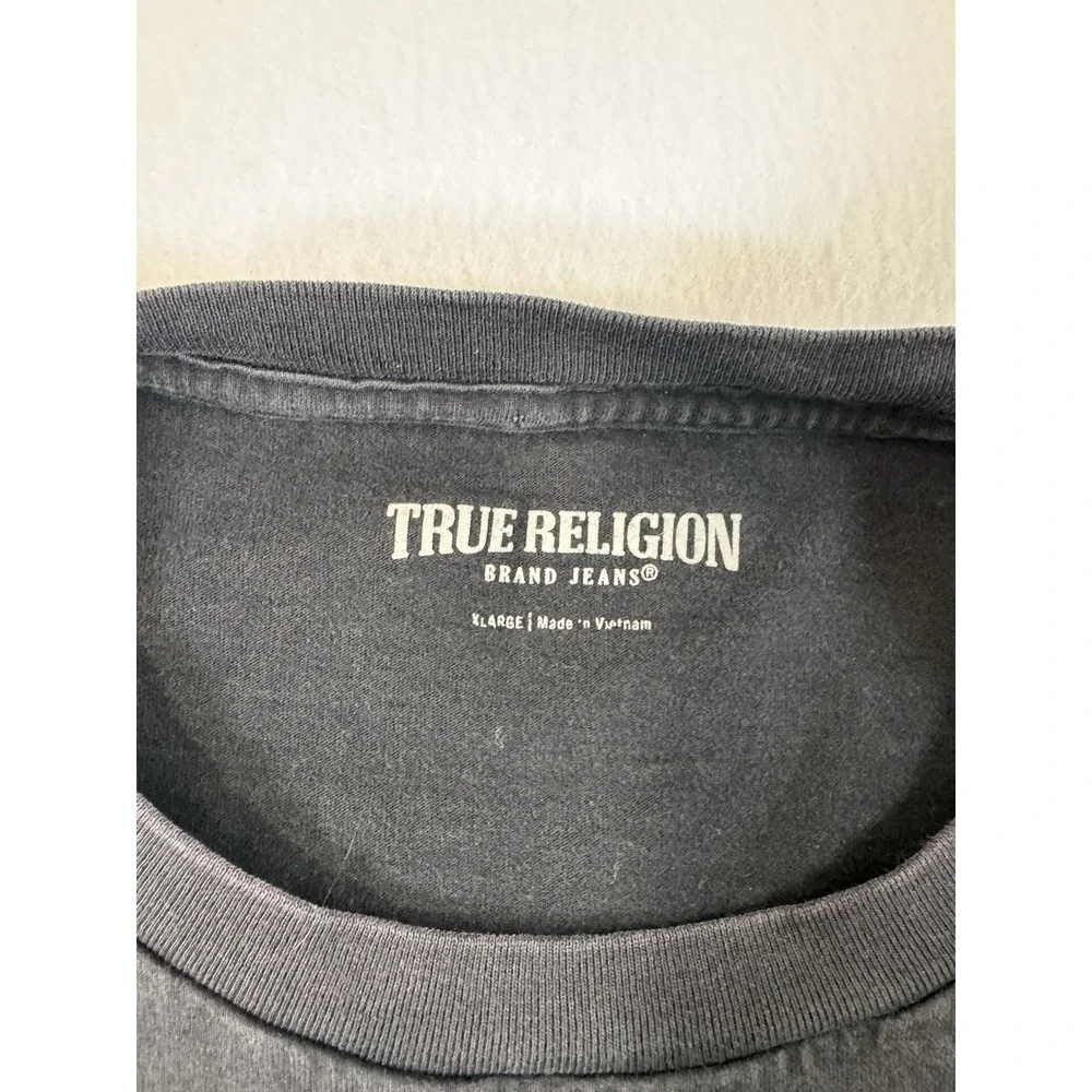 True Religion Mens T Shirt Black XL 